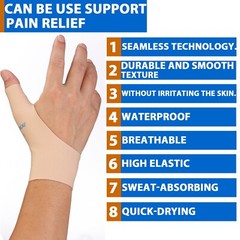1Pair Thumb Brace Support Wrap Strap Wrist Glove Sleeve Joint Relief Arthritis M