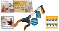 Lightweight 36″ Folding Grabber Tool with Anti-Slip Jaw for Enhanced Grip