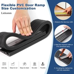 3/4″ Rise Odorless Threshold Ramp for Doorways, Wheelchair Ramp with 3500 lbs…