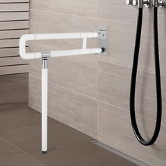 Safety Hand Rail Drop Down Fold Up Disabled Grab For Bath Bathroom Toilet Bar