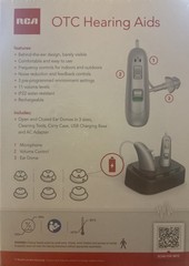 New Sealed RCA OTC Behind-the-Ear Hearing Aid with Recharging Stand – Left/Right