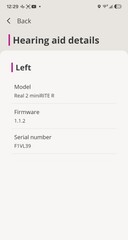 Oticon Real 2 miniRITE R Hearing Aid one piece Left side Bluetooth Pairing