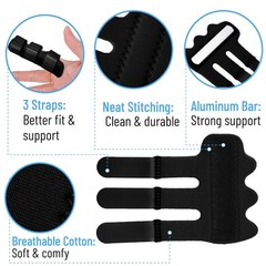 Dr. JK 4-Pack Finger Splint – Adjustable Support for Arthritis & Injury Relief