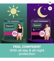 Depend Fresh Protection Incontinence Underwear for Women, Medium 88 Count