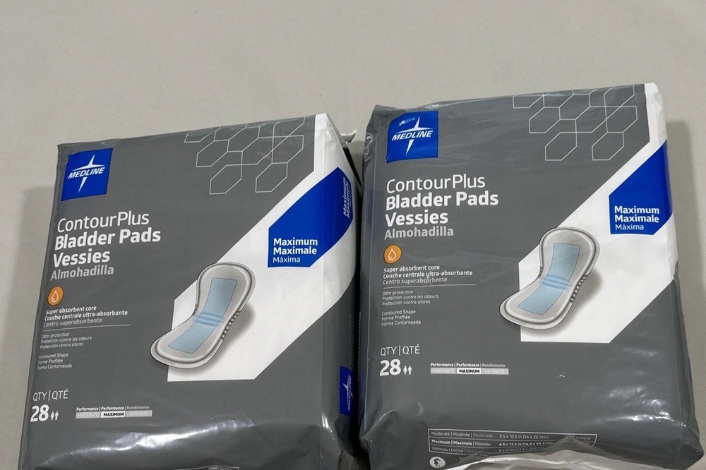 Medline Contour Plus Bladder Pads Maximum Performance 28ct – NEW. 2 Packs