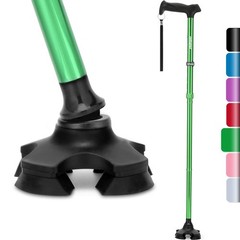 Foldable Walking Cane for Men & Women,Adjustable,Lightweight,Self Standing Pivot