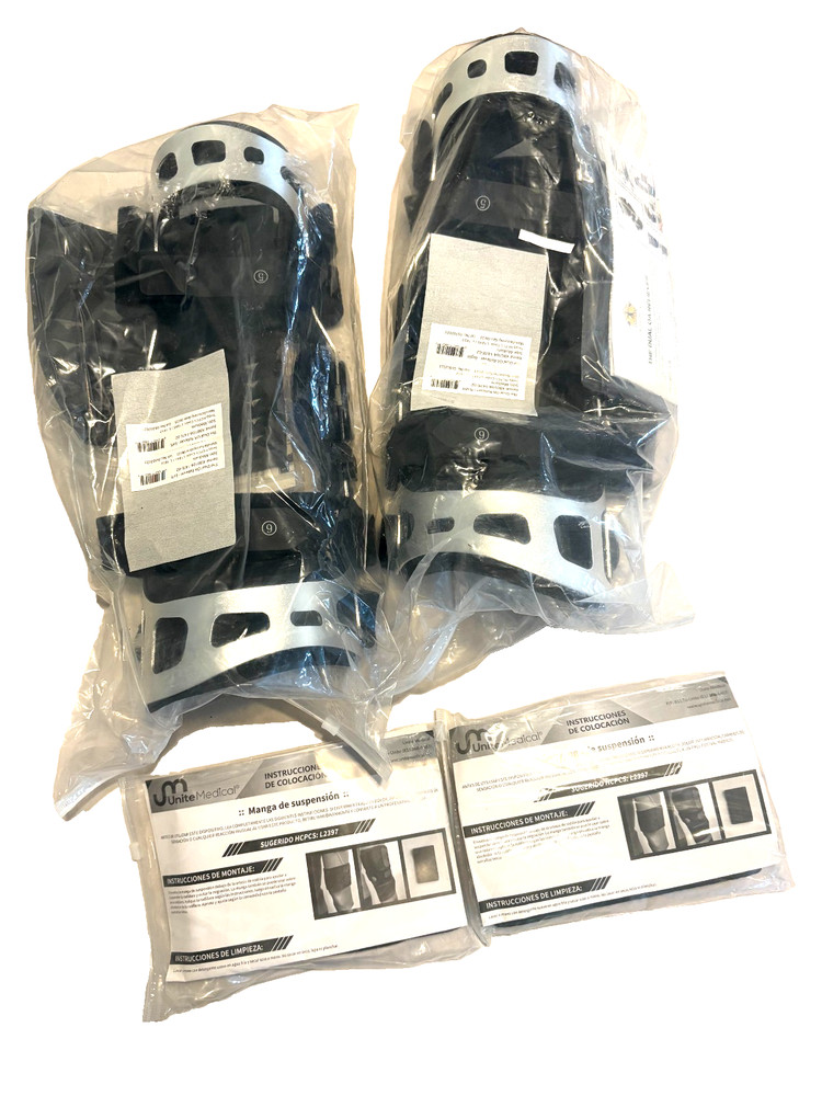 NEW Dr Med.l DRMS Dual OA Reliever Left & Right Knee Brace KB0104 Medium WITH EX