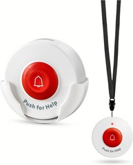 Elderly Safety Call Button – Touch-Controlled & Wall Mount for Caregiver Paging