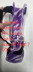 Hinged Ankle Foot Orthosis (AFO) Brace Purple White Marble Pattern Youth Child