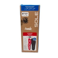 SOLE Active Wide Medium Footbeds Insoles Men’s 8 Women’s 10 EU 41 Open Box