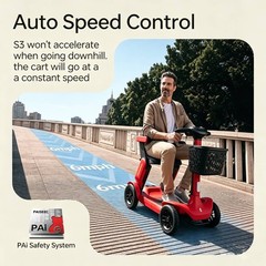 4 Wheel Folding Mobility Scooter Electric Power Wheelchairs Long Range 25/40Mile