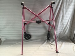 Stander 4300-RR EZ Fold-N-Go Walker Folding Rollator Regal Rose Pink