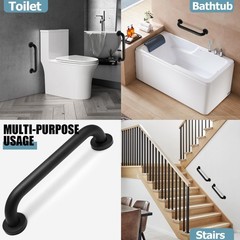 PHITUODA 12 Inch Shower Grab Bar Stainless Steel Stairs Grab Indoor & Outdoor…