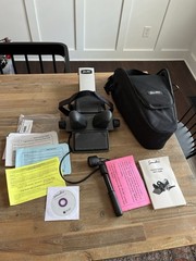 Saunder Cervical Traction Neck Device With Deluxe Carrying Bag & Manuals CD NICE