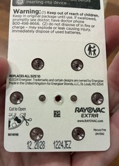 Rayovac Size 10 hearing aid batteries NEW in Box – 2 boxes of 10 packs/60 cells