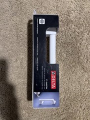 Delta 9” Grab Bar White Bathroom Safety Handle 300 lb 300 lb Capacity NEW