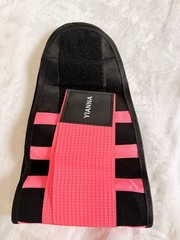 YIANNA Back Brace Support Belt Size S Black/Pink Model 8002-Rose