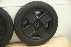 PAIR FLAT-FREE Drive Wheels Tires for Jazzy EVO 613 Power Chairs DGN2005417
