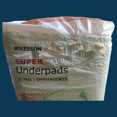 NEW! McKesson Super Disposable Underpads Fluff / Polymer 23X36″ UPMD2336 10 pads