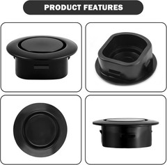 10PCS Car Rear Bumper Plugs for Radar Hole,Durable Bumper Hole Plugs Cover fo…