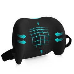 Lumbar Support Pillow for Office Chair, Car Lower Back A-black