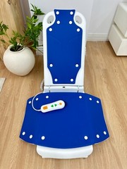 Electric Chair Lift, Floor Lift,Adjustable Height, Blue,300 lbs