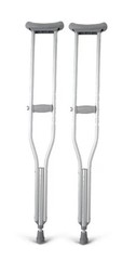 Medline Quick-Fit Adjustable Height Lightweight Standard Crutches 300lb HSA