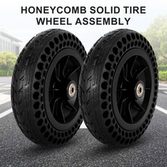 8″x 1.8″ Electric Wheelchair Front Casters 8 Inch Honeycomb Solid Tire Wheel…