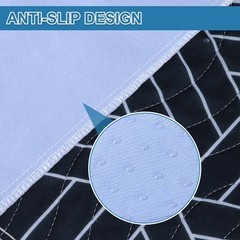 Positioning Bed Pads With 8 Handles Easy Repositioning 34×52 Inch Navy Blue
