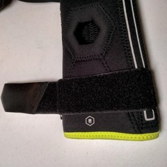 Don Joy Performance Stabalizing Knee Sleeve Small Black Green Neoprene 2 Strap
