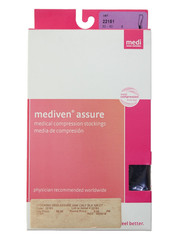 Mediven ASSURE CALF HIGH 30-40 Compression CT SOCKS – BLACK – Small