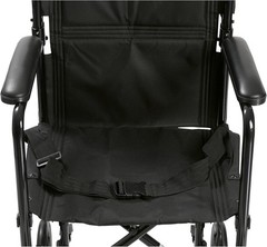 Drive Medical ATC19-BK Lightweight Aluminum Transport Wheelchair, Black