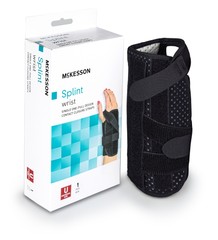 McKesson Single-Pull Lace Closure / Hook and Loop Strap Closure Wrist Brace for