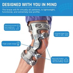 Game Changer Unloader Right Knee Brace – Lightweight, Low Profile OA Knee Brace
