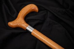 Dr. Watson – Handcrafted Wooden Walking Stick, Walking Cane with Derby Handle