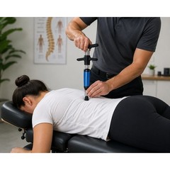 Manual Chiropractic Adjusting Tool 6 Levels Spinal Activato 4 Heads Case New