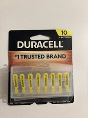 Duracell Hearing Aid Size 10 Batteries 16 Count March 2026 Expiration DA10B16
