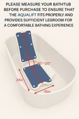 AquaLift Electric Powered Automatic Bathtub Chair Floor Pool Tub Bath Lift