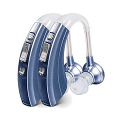 Blue Rechargeable Hearing Devices – Active Noise Control