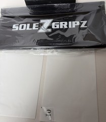 Portable Basketball & Volleyball Sticky Mat by Sola Traction Mat, Black/White