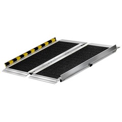 1. 2FT 800LBS Aluminum Folding Wheelchair Ramp Non Slip for Home Steps Doorway