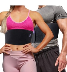Everyday Medical Adjustable Rib Support Belt, Compression, Black, 6 in