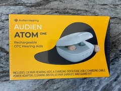 Audien Atom One rechargeable otc hearing aids (NEW IN SEALED BOX)