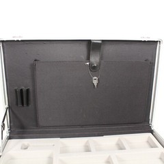 MED-EL COCHLEAR IMPLANT HARD BRIEFCASE W/LOCKS, KEY AND FOAM COMPARTMENT INSERT.
