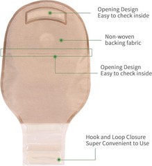 Comfortable 10 PCS Ileostomy Supplies – Non-Woven Bags with Easy Clean Design