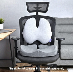 Patented Pressure Relief Seat Cushion for Long Sitting Hours on Office/Home Chai