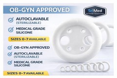 Vaginal Ring Pessary With Support SIZE 4 Silicone Made in USA Same Day Dispatch