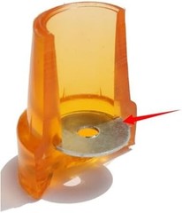 6 Pack Cane Tips 19mm 3/4″ + 7/8″ 22mm Orange Rubber End Caps Heavy Duty with Me