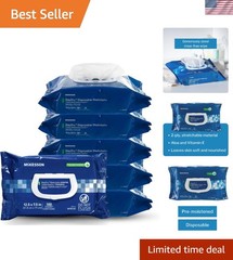 Staydry Disposable Washcloths with Aloe, Pre-moistened, 8 X 12″, Soft Pack