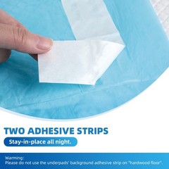 XL Disposable Incontinence Bed Pads 30×36 in, 25 Pack w Adhesive Strips